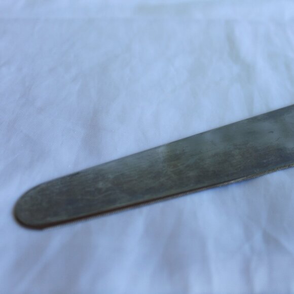 Vintage Cake Cutter Server Bakelite Handle Caramel Butterscotch No Markings 10" - Picture 2 of 8